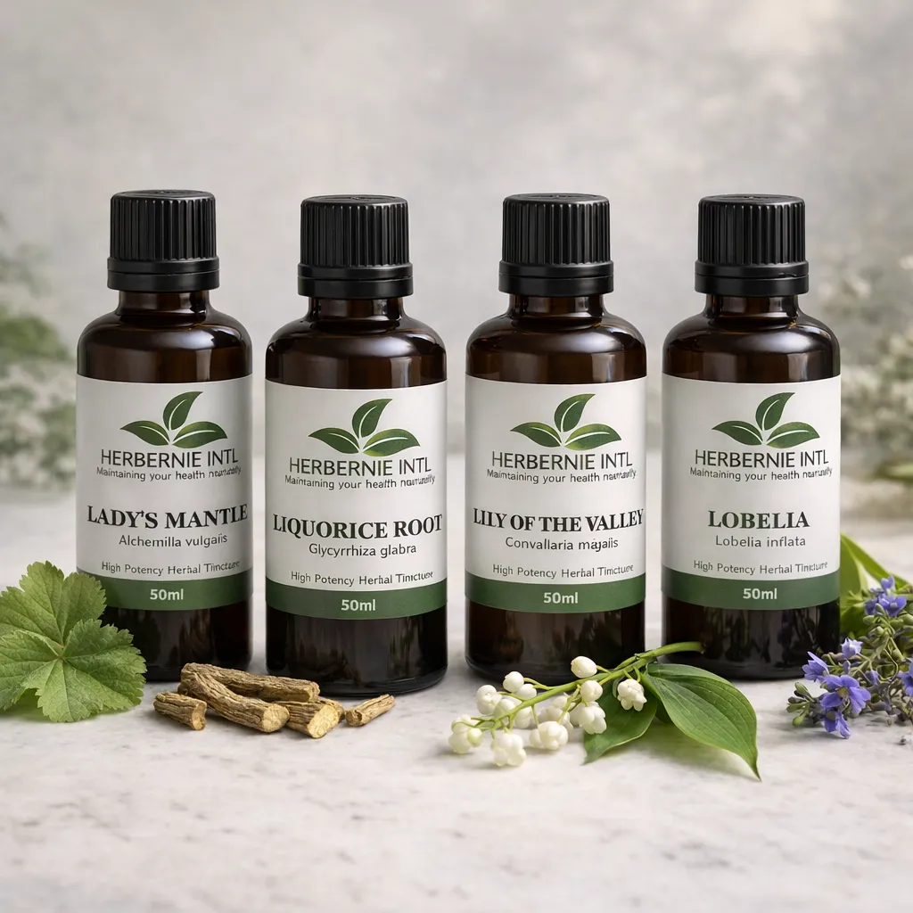 Herbernie International dispensary — natural remedies on shelf